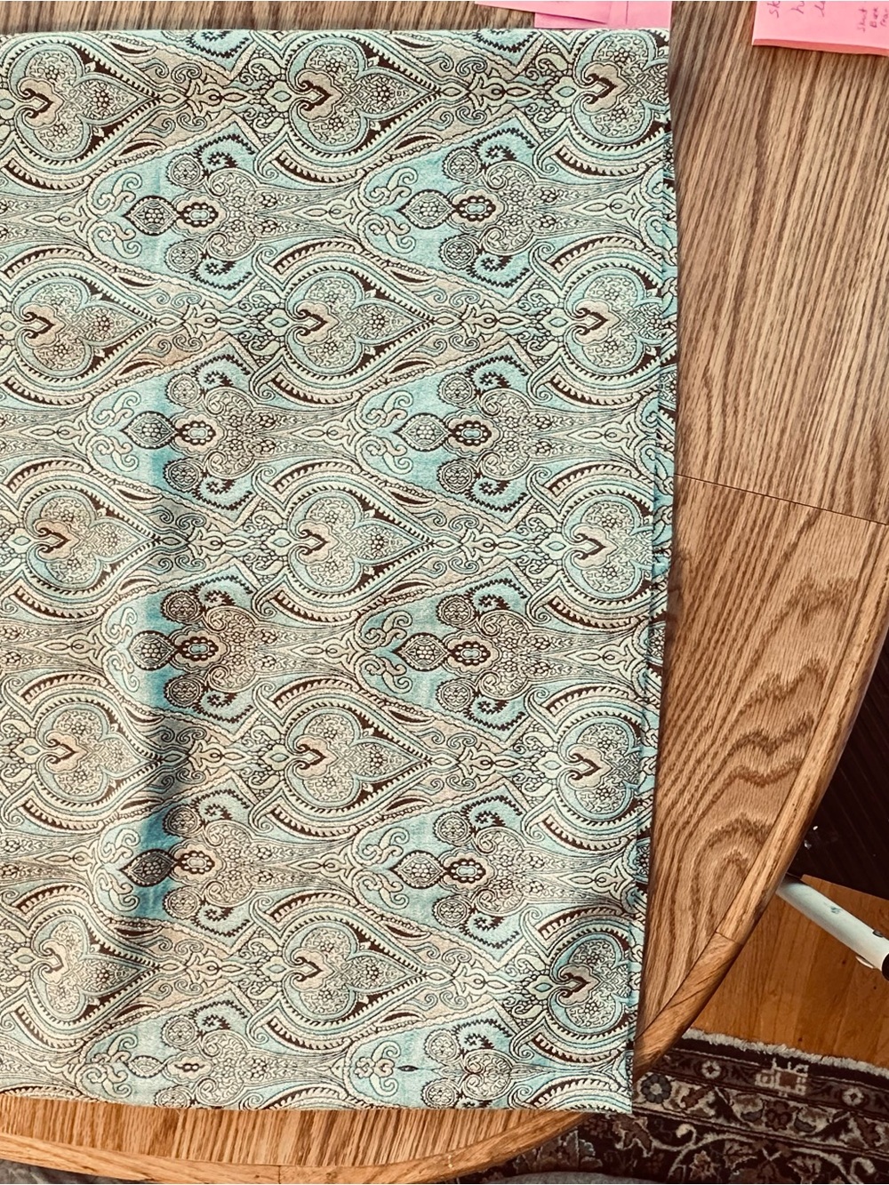 Talbots NWT skirt 18WP, & 2piece sweater set XL, sparkly gold, blue, & beige - Picture 12 of 14